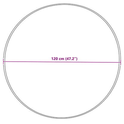 Tappeto in finta TAFALLA Grigio Ø 120 cm Poliestere - homemem39