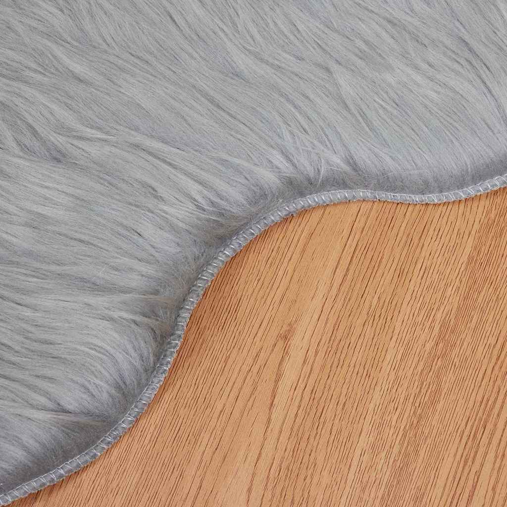 Tappeto Pecora Tafalla Grigio 50 x 80 cm Poliestere