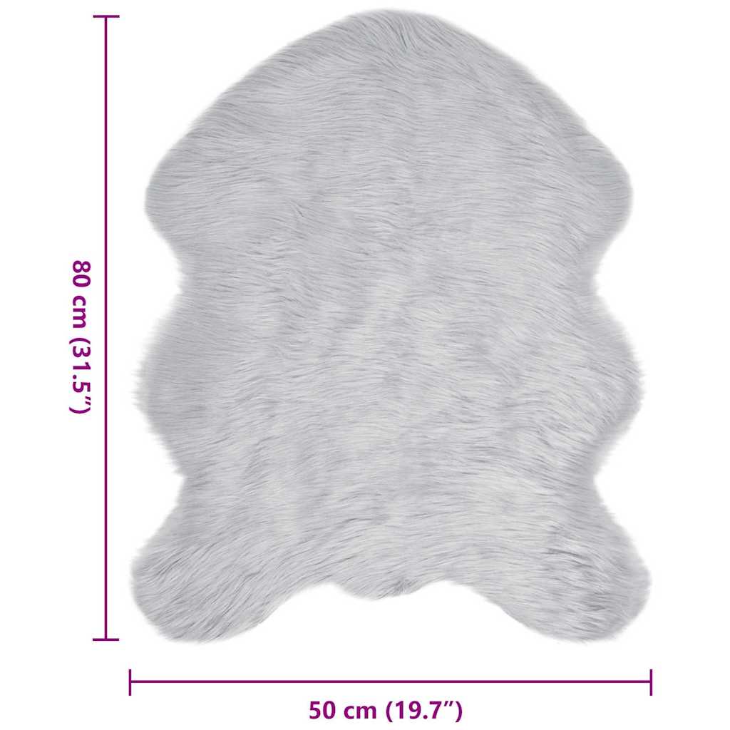 Tappeto Pecora Tafalla Grigio 50 x 80 cm Poliestere
