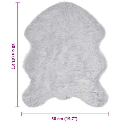 Tappeto Pecora Tafalla Grigio 50 x 80 cm Poliestere