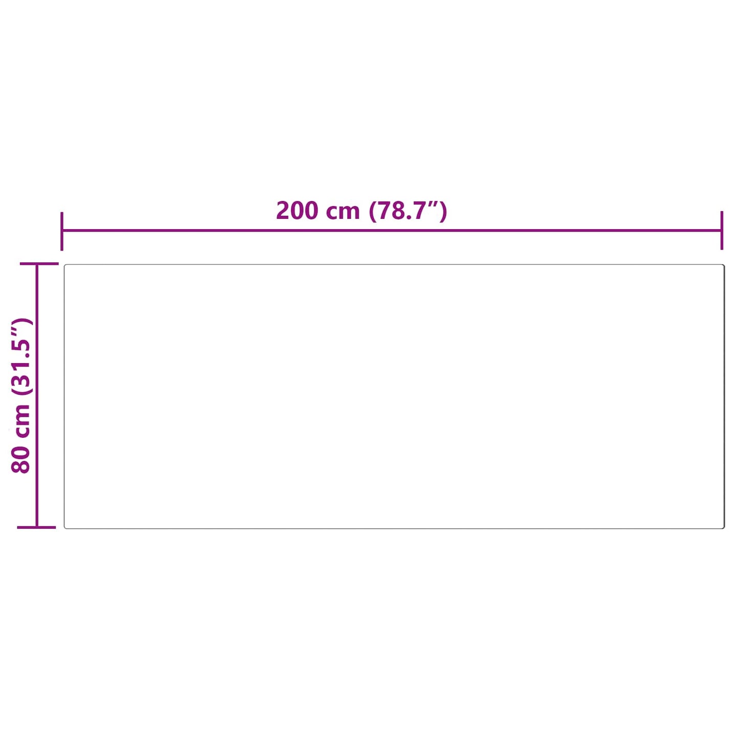 Tappeto Pecora Tafalla Rosa 80 x 200 cm Poliestere