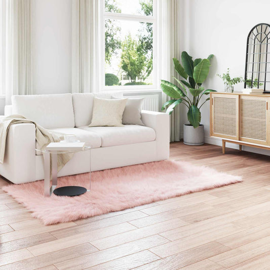 Tappeto Pecora Tafalla Rosa 100 x 200 cm Poliestere