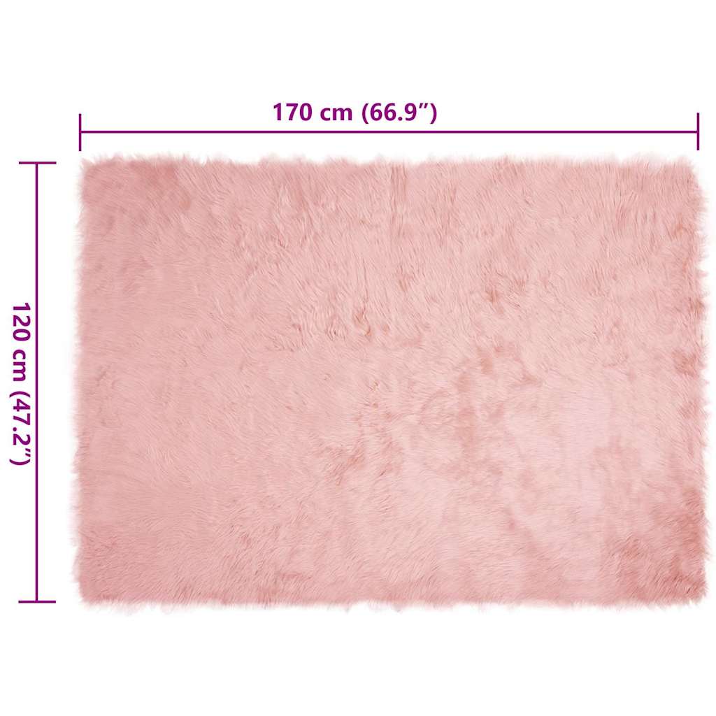 Tappeto Pecora Tafalla Rosa 120 x 170 cm Poliestere