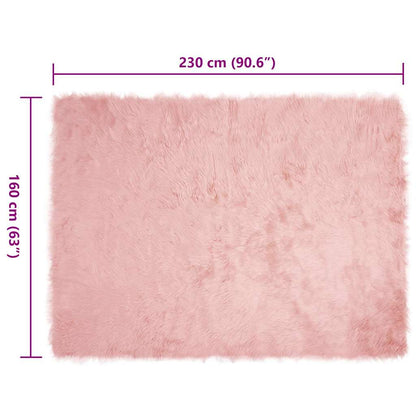 Tappeto Pecora Tafalla Rosa 160 x 230 cm Poliestere