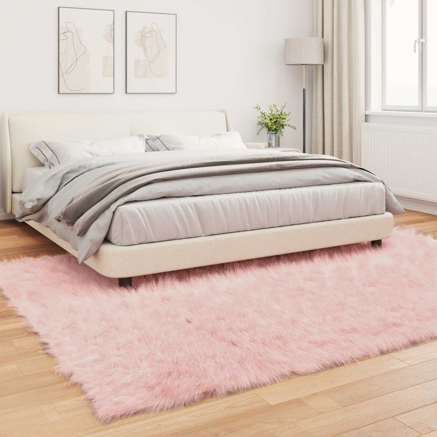 Tappeto Pecora Tafalla Rosa 200 x 280 cm Poliestere