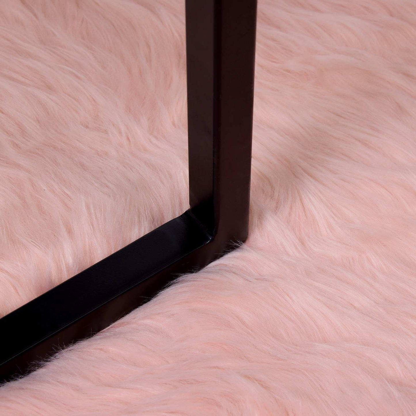 Tappeto Pecora Tafalla Rosa 200 x 200 cm Poliestere