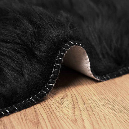 Tappeto Pecora Tafalla Nero 100 x 200 cm Poliestere