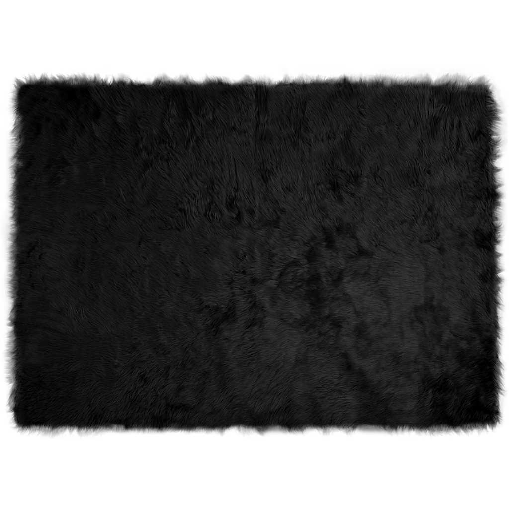 Tappeto Pecora Tafalla Nero 120 x 170 cm Poliestere