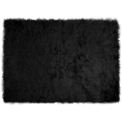Tappeto Pecora Tafalla Nero 120 x 170 cm Poliestere