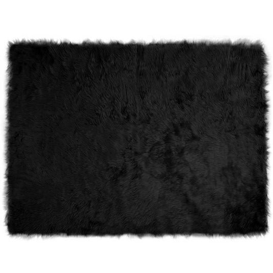 Tappeto Pecora Tafalla Nero 160 x 230 cm Poliestere