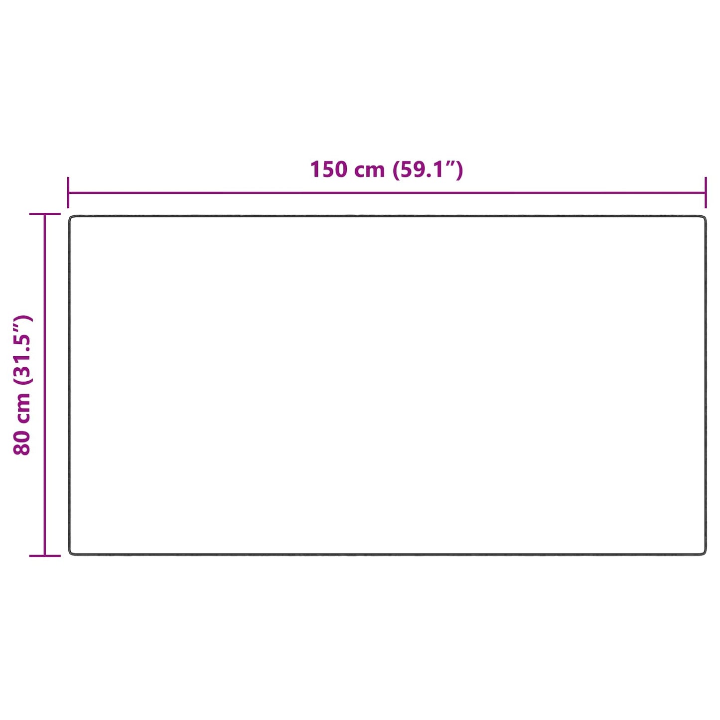 Tappeto Pecora Tafalla Antracite 80 x 150 cm Poliestere