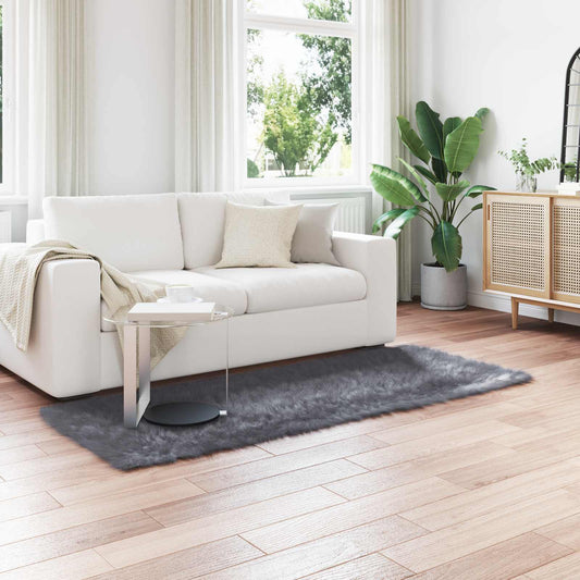 Tappeto Pecora Tafalla Antracite 80 x 200 cm Poliestere