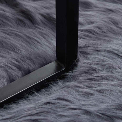 Tappeto Pecora Tafalla Antracite 120 x 170 cm Poliestere