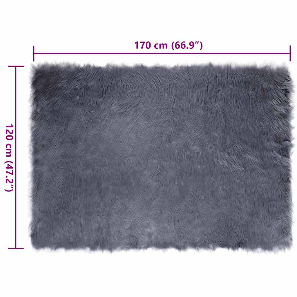Tappeto Pecora Tafalla Antracite 120 x 170 cm Poliestere