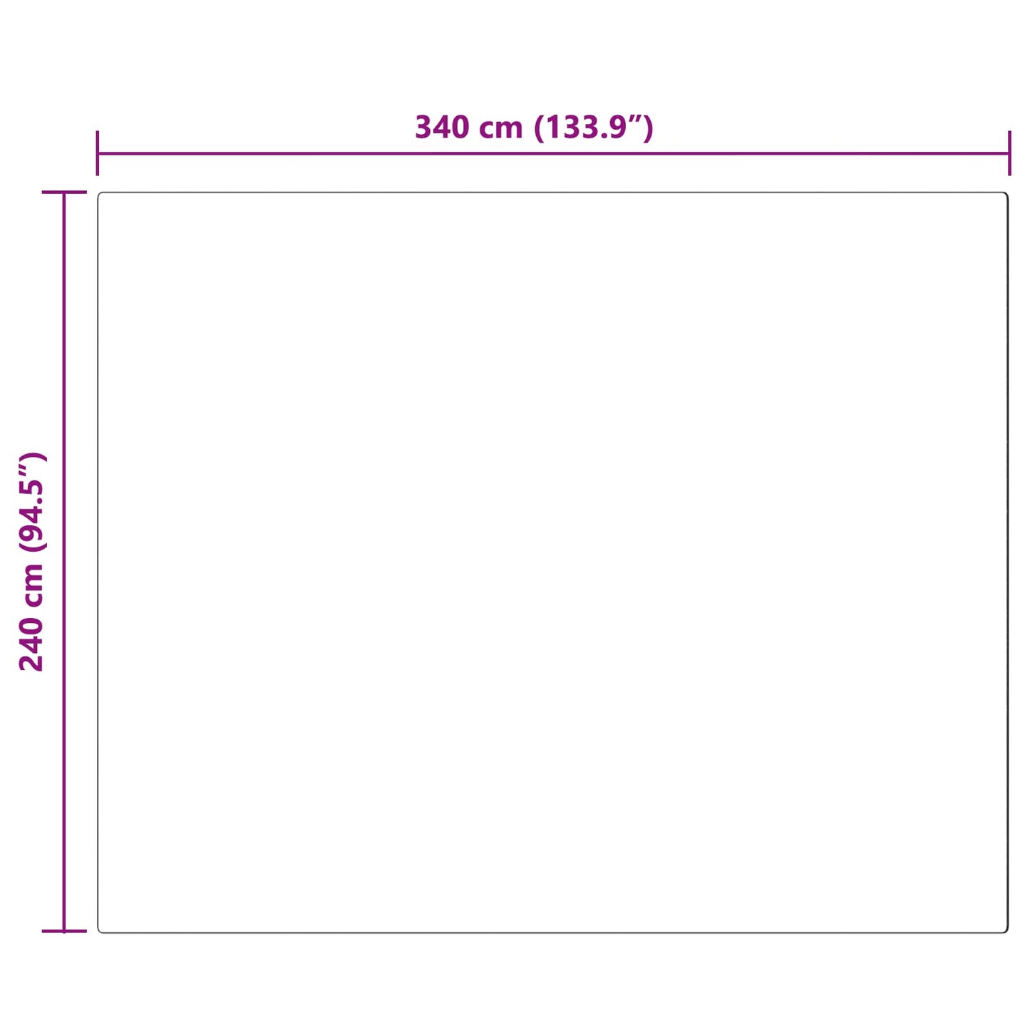 Tappeto Pecora Tafalla Antracite 240 x 340 cm Poliestere
