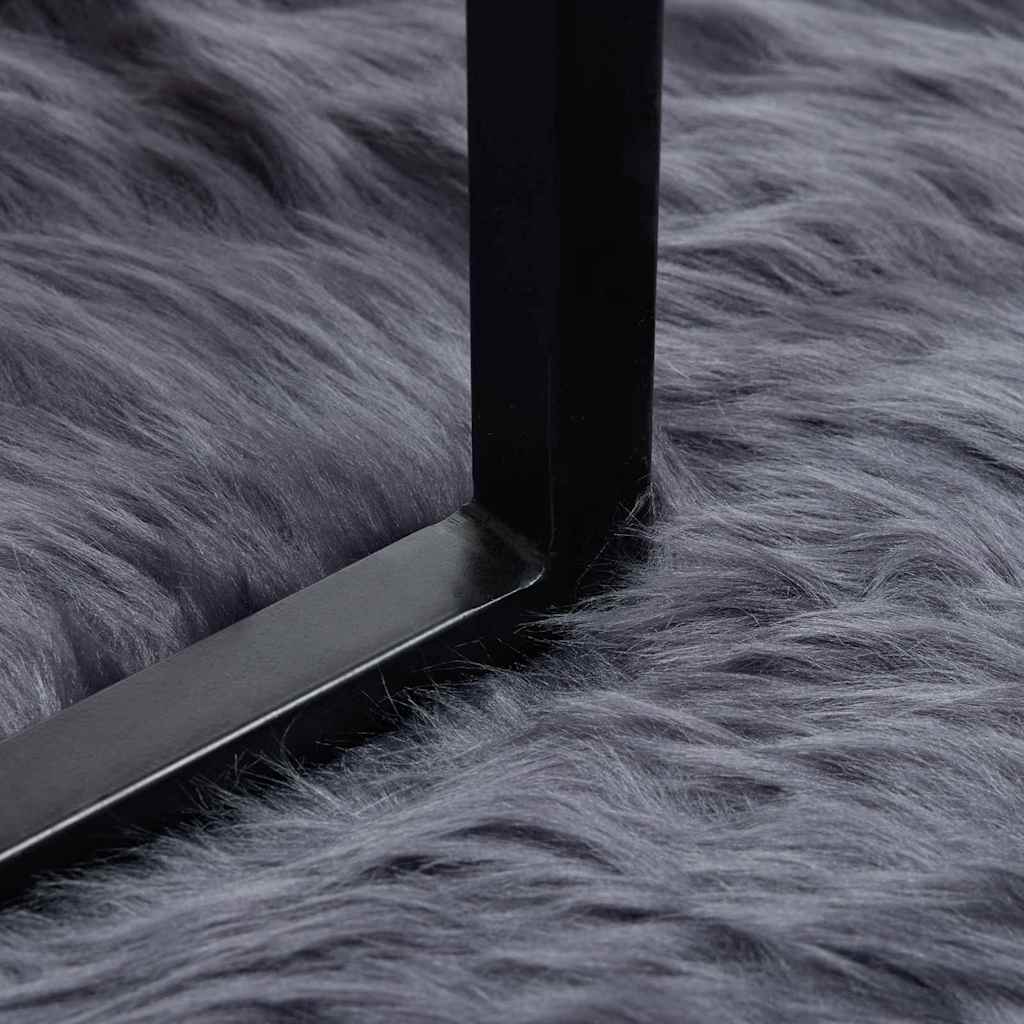 Tappeto Pecora Tafalla Antracite Ø 120 cm Poliestere