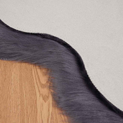 Tappeto Pecora Tafalla Antracite 50 x 80 cm Poliestere