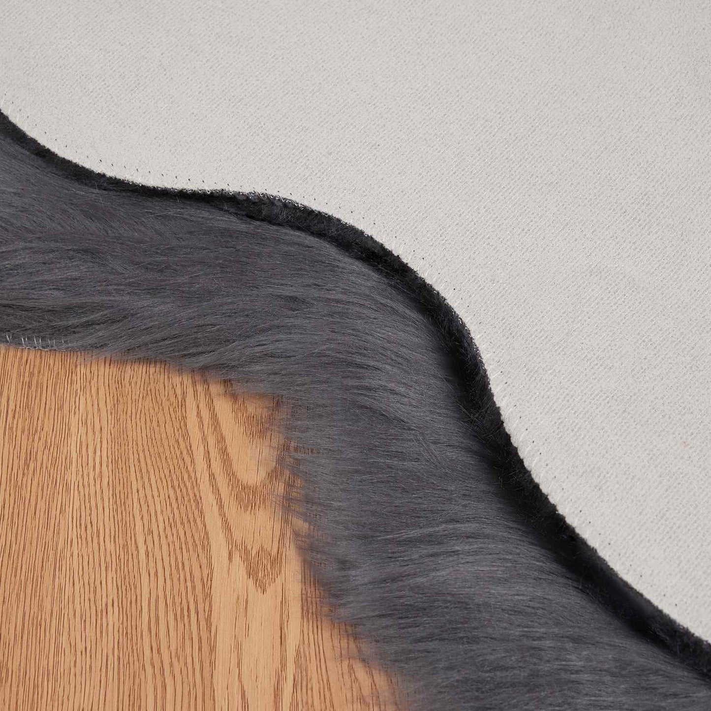 Tappeto Pecora Tafalla Antracite 50 x 80 cm Poliestere