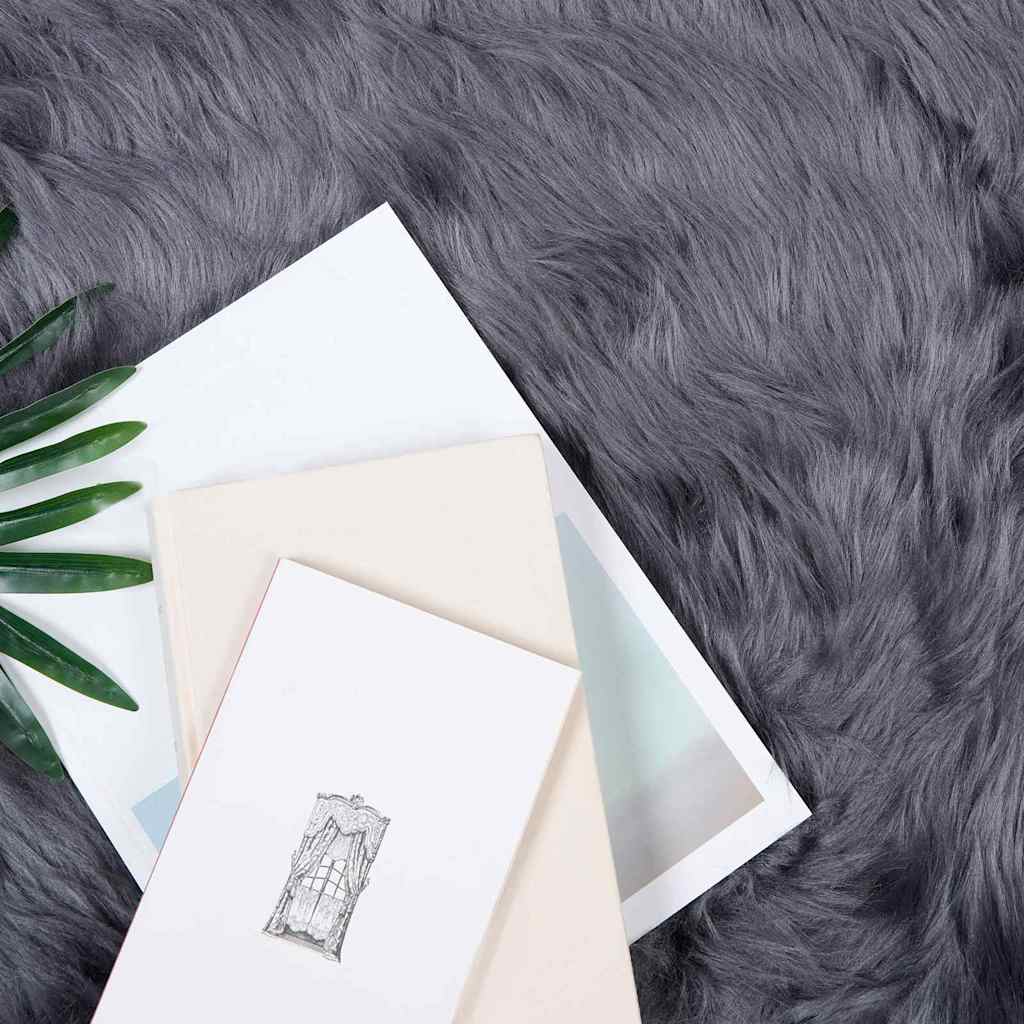 Tappeto Pecora Tafalla Antracite 50 x 80 cm Poliestere