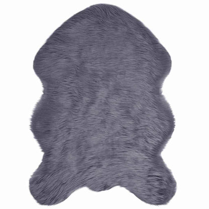 Tappeto Pecora Tafalla Antracite 60 x 90 cm Poliestere