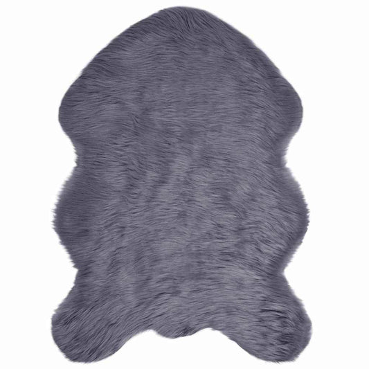 Tappeto in Finta Pelle di Pecora Antracite 60 x 90 cm