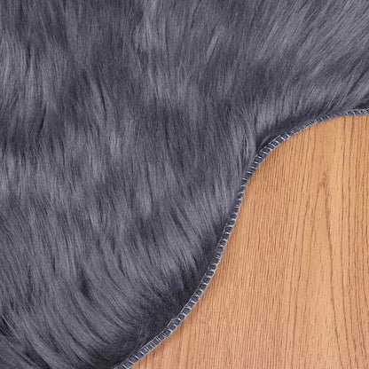 Tappeto Pecora Tafalla Antracite 80 x 120 cm Poliestere