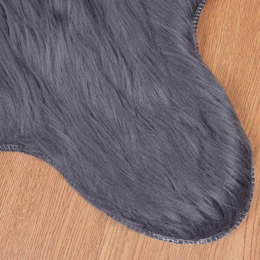 Tappeto Pecora Tafalla Antracite 80 x 120 cm Poliestere