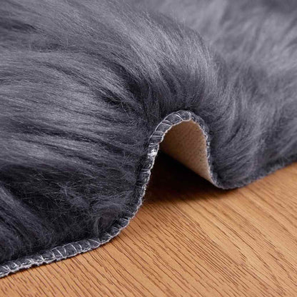 Tappeto Pecora Tafalla Antracite 80 x 120 cm Poliestere