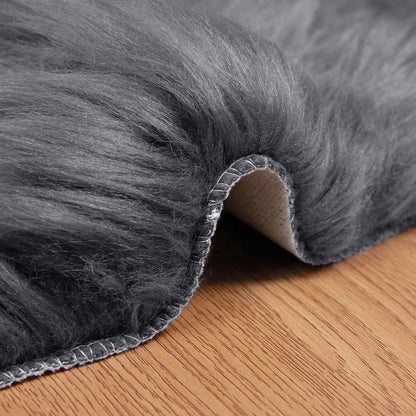 Tappeto Pecora Tafalla Antracite 80 x 120 cm Poliestere