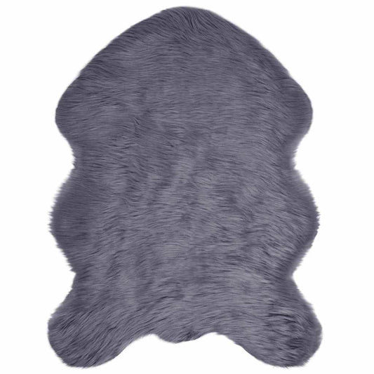 Tappeto in Finta Pelle di Pecora Antracite 80 x 120 cm