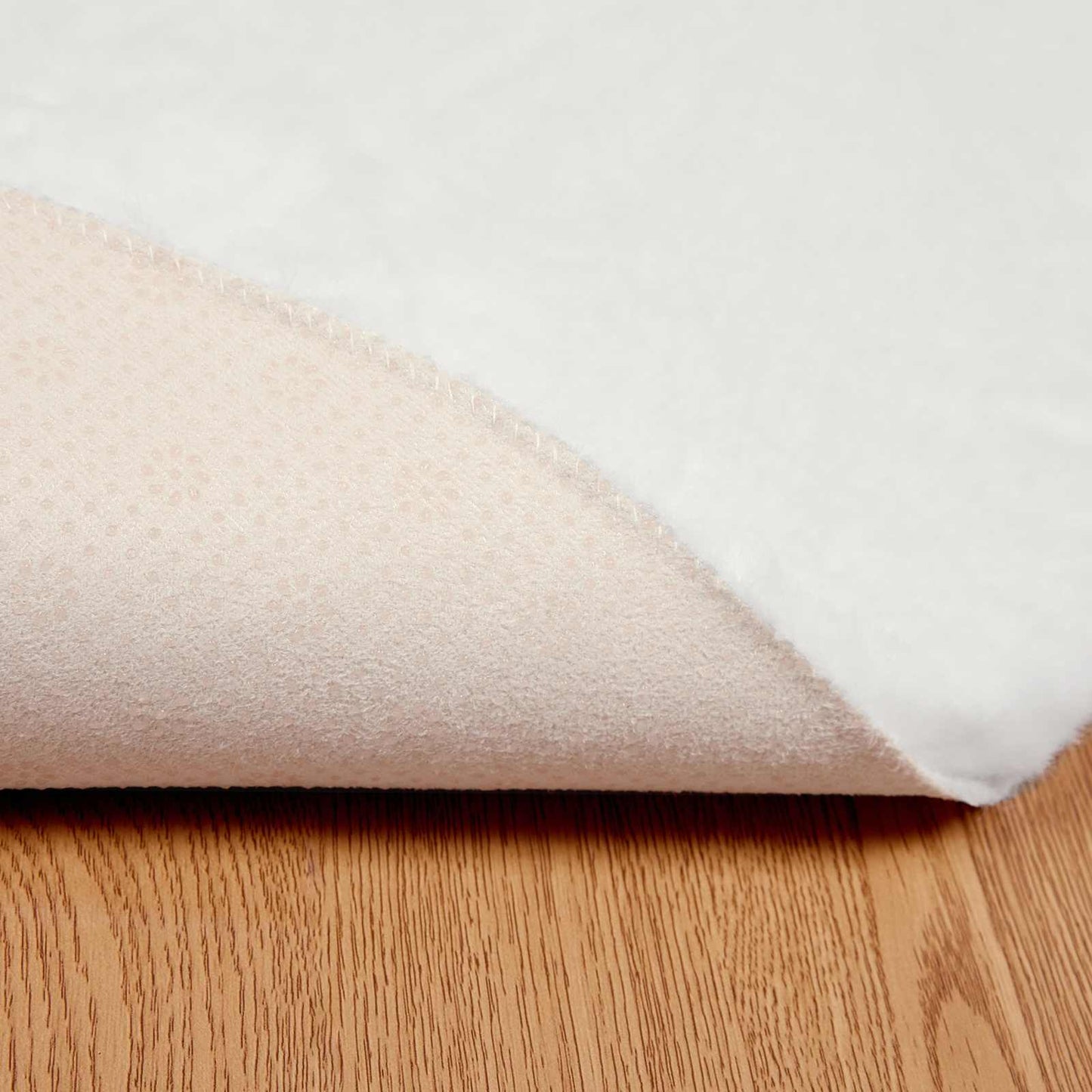 Tappeto in Pelliccia Sintetica di Coniglio Olite Bianco Ø 80 cm