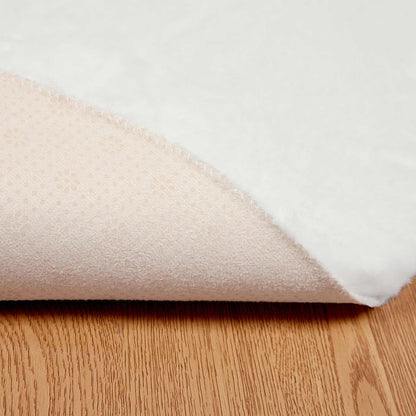 Tappeto in Pelliccia Sintetica di Coniglio Olite Bianco Ø 80 cm