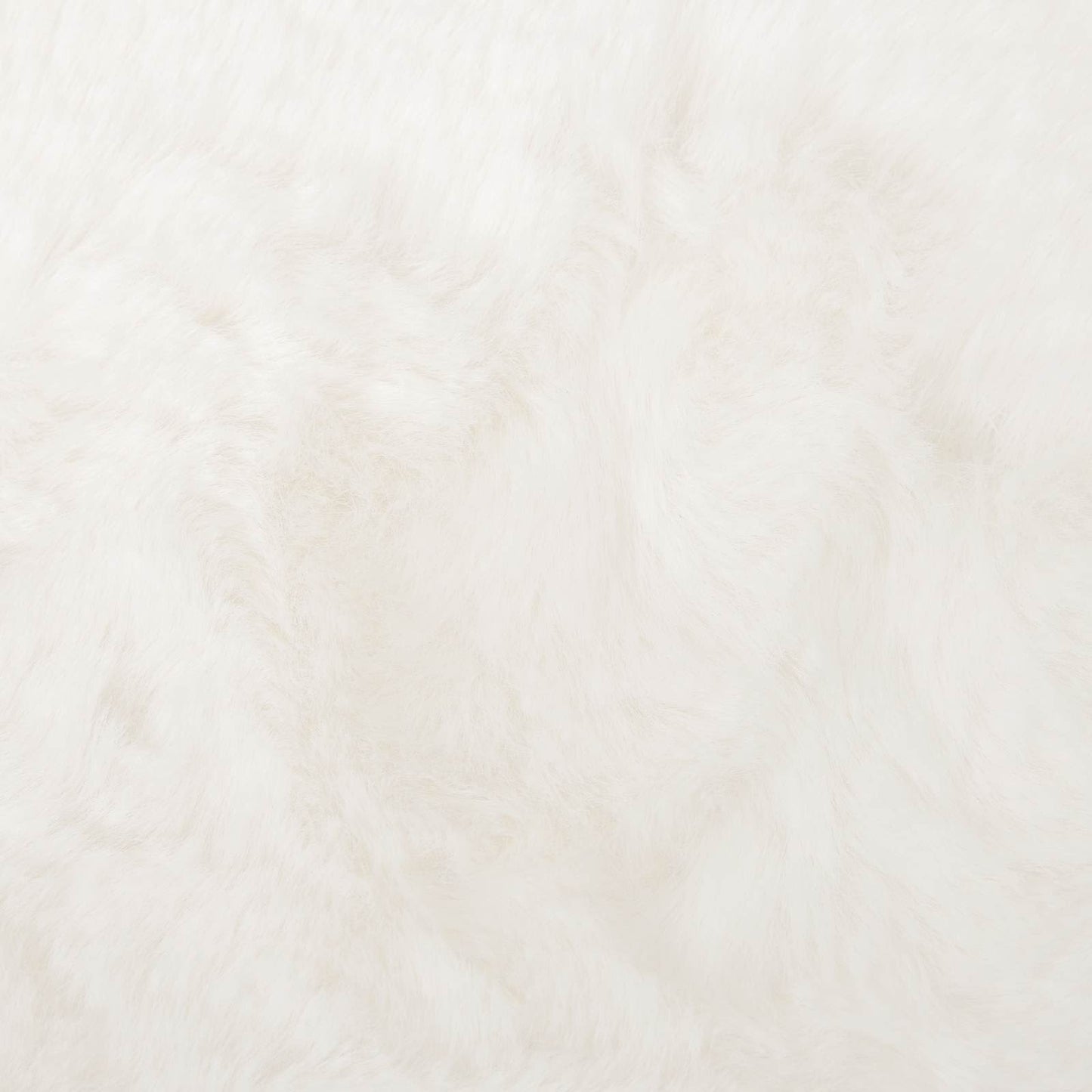 Tappeto in Pelliccia Sintetica di Coniglio Olite Crema