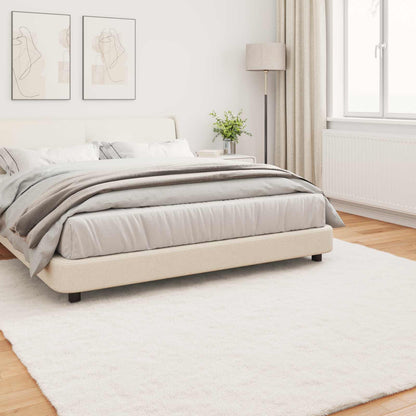 Tappeto in Pelliccia Sintetica di Coniglio Olite Crema