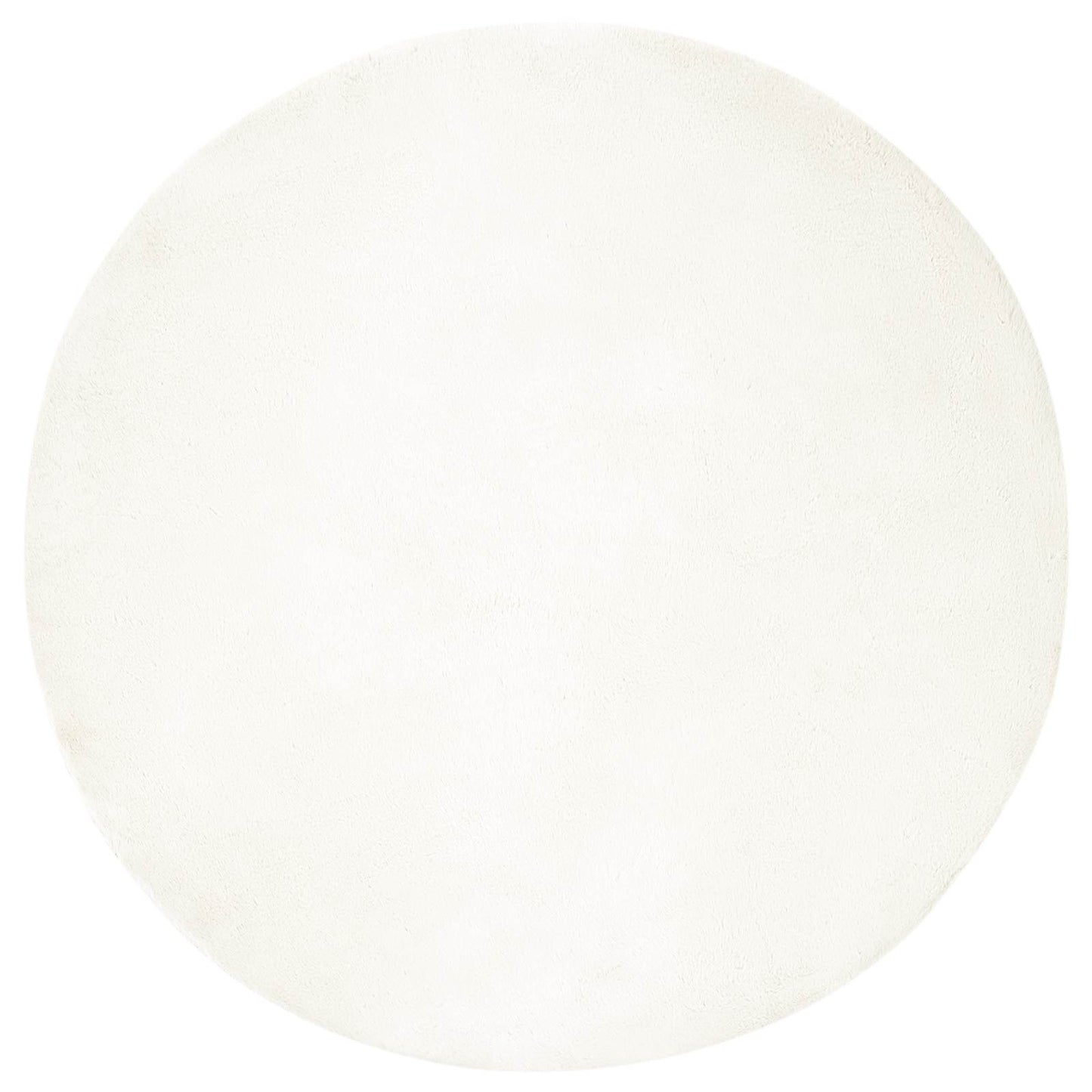 Tappeto in Pelliccia Sintetica di Coniglio Olite Crema Ø 80 cm