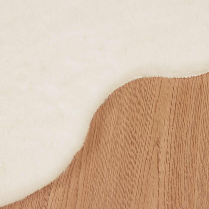Tappeto in Pelliccia Sintetica di Coniglio Olite Crema