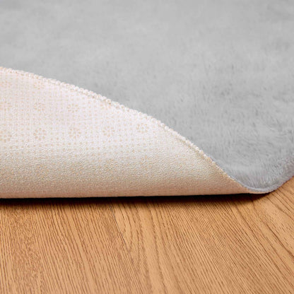 Tappeto in Pelliccia Sintetica di Coniglio Olite Grigio