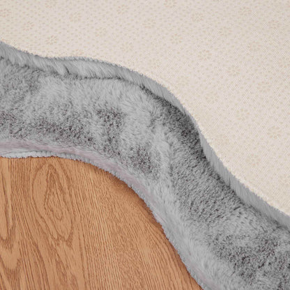 Tappeto in Pelliccia Sintetica di Coniglio Olite Grigio