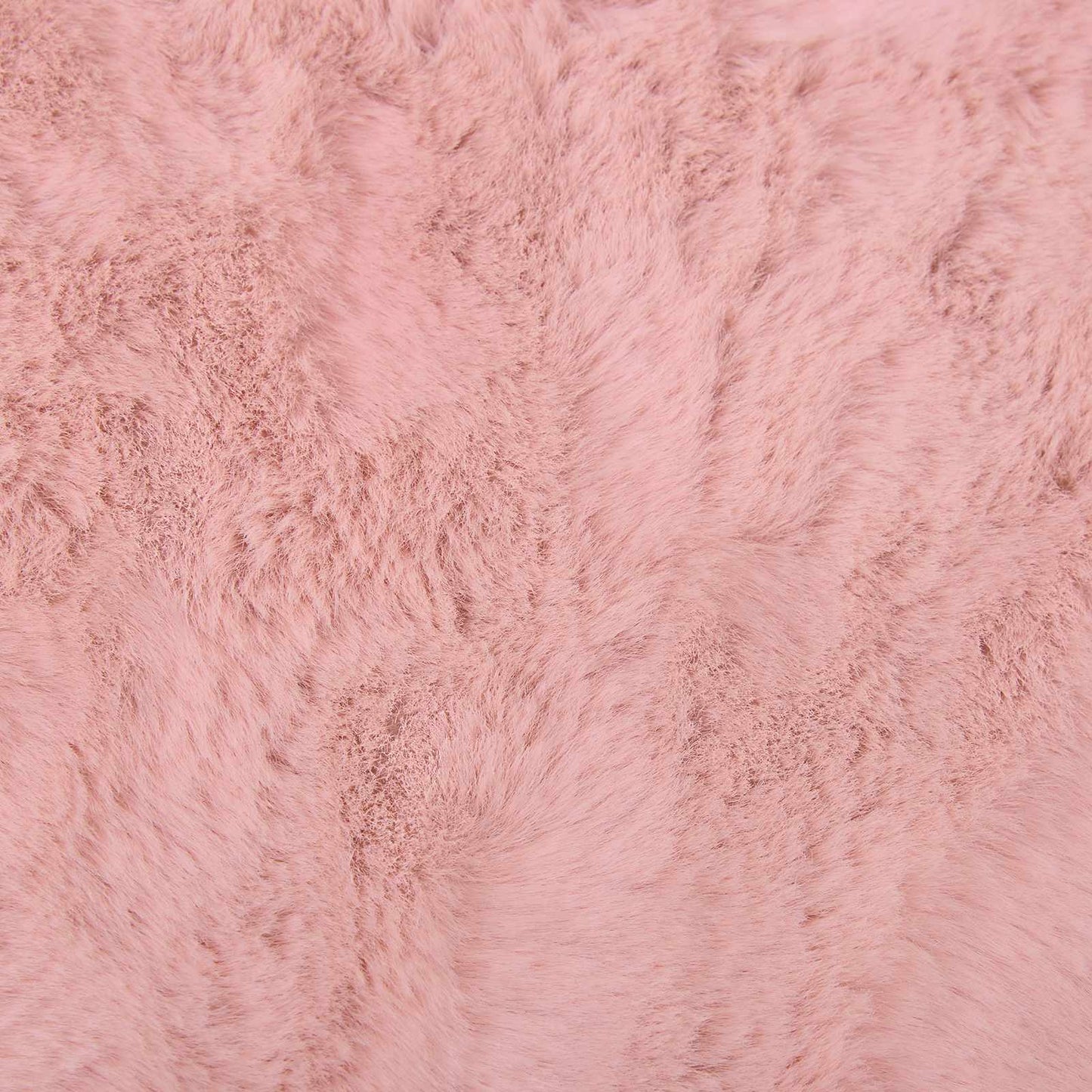 Tappeto in Pelliccia Sintetica di Coniglio Olite Rosa Ø 160 cm