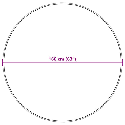 Tappeto in Pelliccia Sintetica di Coniglio Olite Rosa Ø 160 cm
