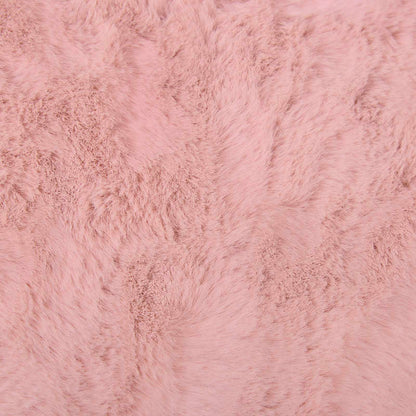 Tappeto in Pelliccia Sintetica di Coniglio Olite Rosa Ø 200 cm