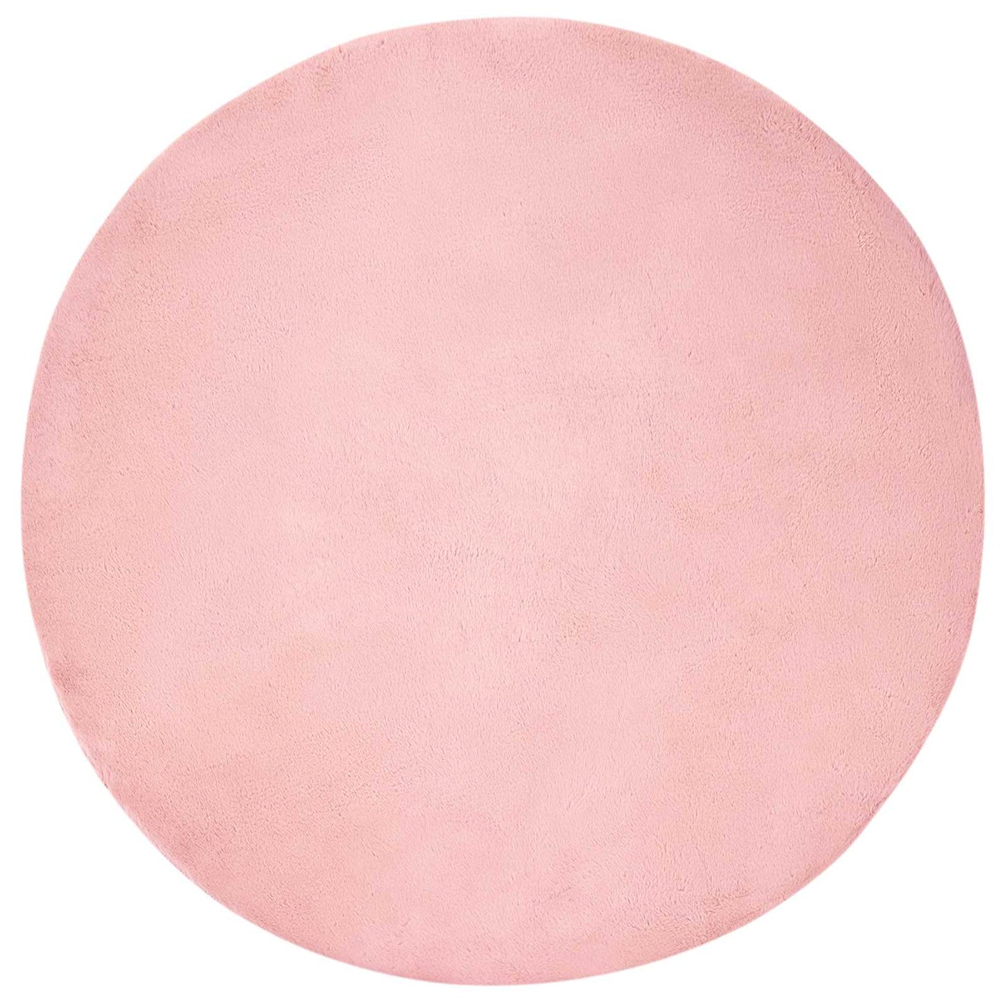 Tappeto in Pelliccia Sintetica di Coniglio Olite Rosa Ø 200 cm