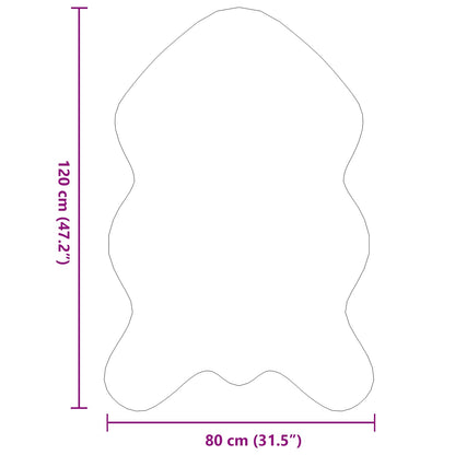 Tappeto in Pelliccia Sintetica di Coniglio Olite Rosa