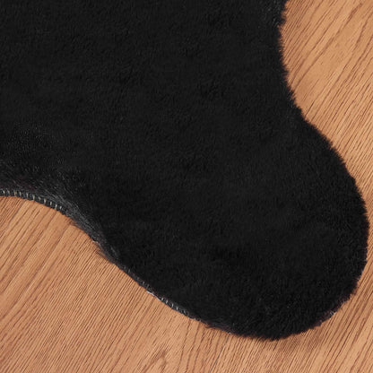 Tappeto in Pelliccia Sintetica di Coniglio Olite Nero