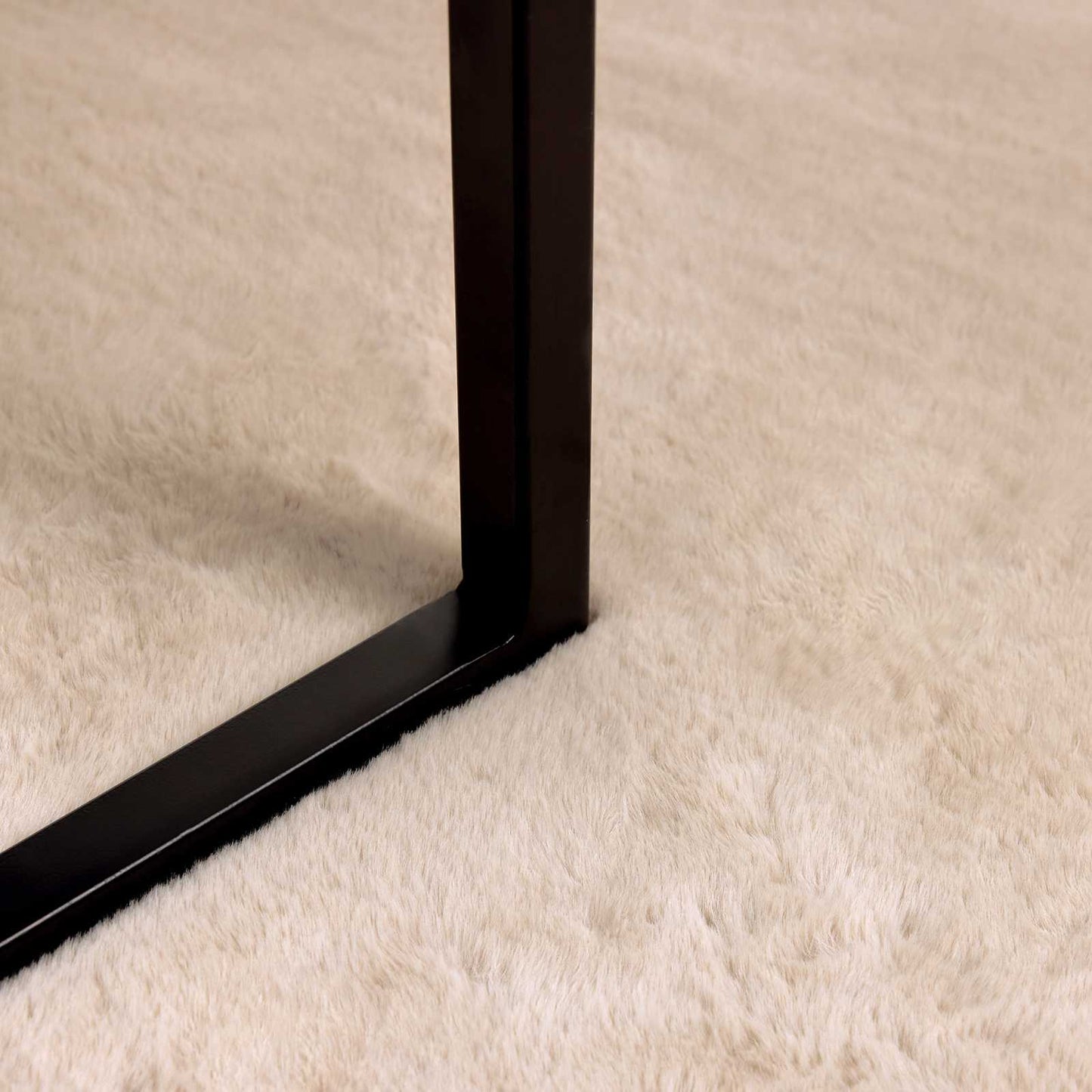 Tappeto in Pelliccia Sintetica di Coniglio Olite Talpa Ø 80 cm