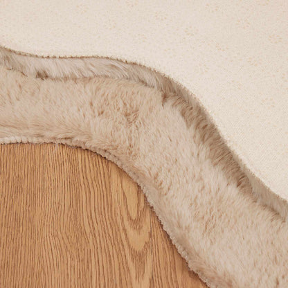 Tappeto in Pelliccia Sintetica di Coniglio Olite Talpa