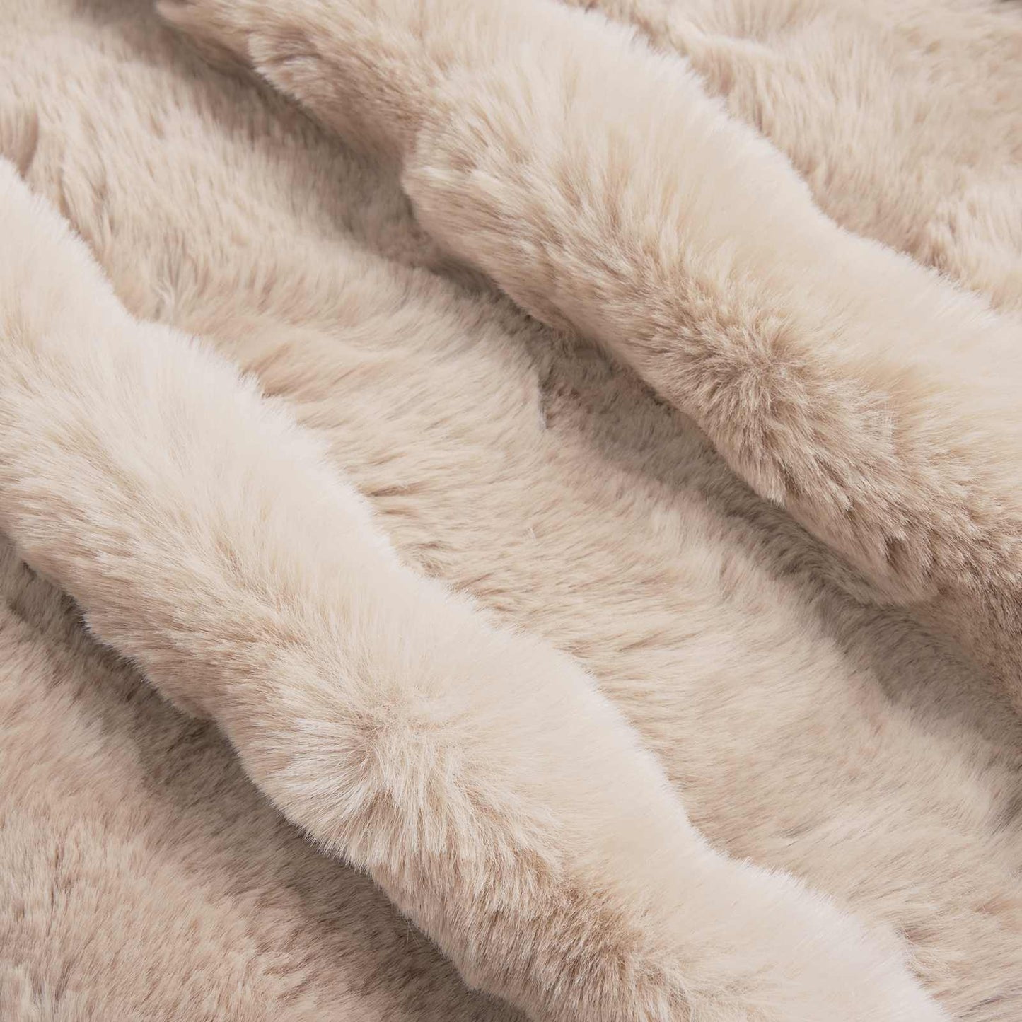 Coperta antiscivolo in sintetica di coniglio Olite 4 pcs Beige | homemem39