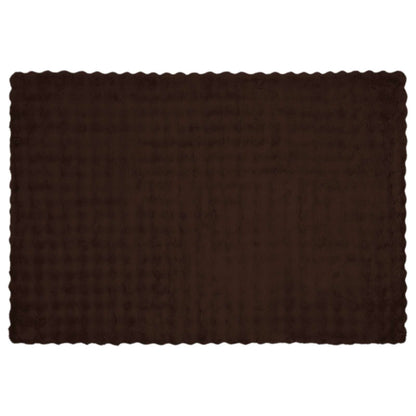 Coperta in Pelliccia di Coniglio Finta Cammello 150 x 220 cm