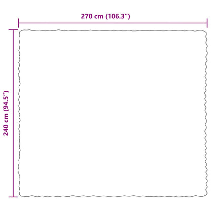 Coperta in Pelliccia di Coniglio Finta Cammello 240 x 270 cm