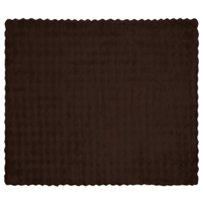 Coperta in Pelliccia di Coniglio Finta Cammello 240 x 270 cm